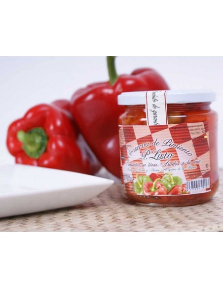 Tiras de Pimiento Asado en Horno de Leña