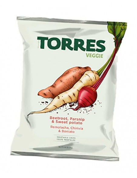 Torres Beetroot, parsnip and sweet potato veggie chips 3.17oz/90g