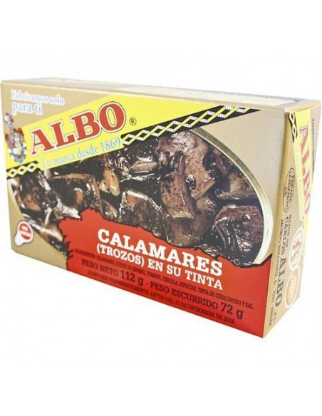 Calamares en Trozos en su Tinta Conservas Albo - 1
