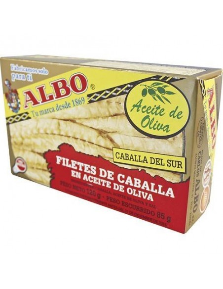 Albo Mackerel Fillets in Olive Oil Conservas Albo - 1