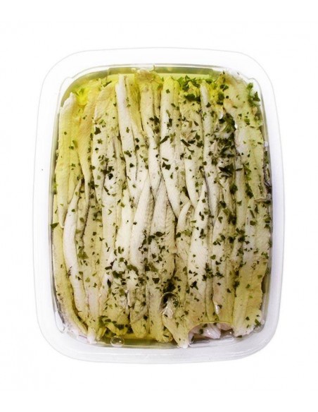 Boquerones al Ajillo y Aceite de Oliva Conservas y Salazones Arlequin - 1