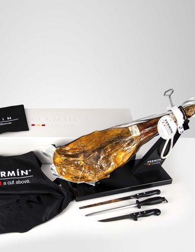 GIFT SET 50% Ibérico Grain-Fed Ham &...