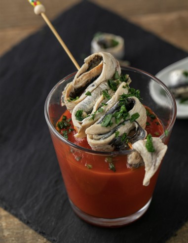 Boquerones en vinagre y aceite de oliva
