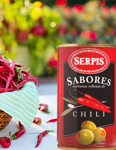 Serpis Hot Chili Stuffed Olives