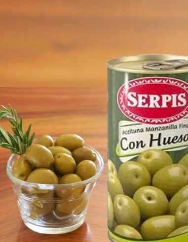 Serpis Whole Manzanilla Green Olives
