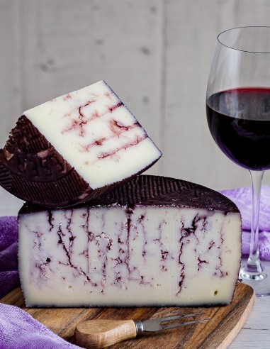 Goat's Cheese Infused with Red Wine
