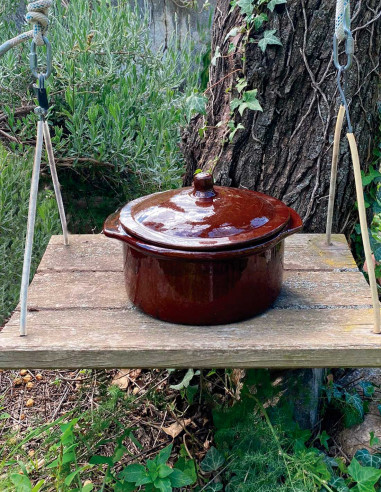 Cooking Pot Cuajadera Caoba Color 4L