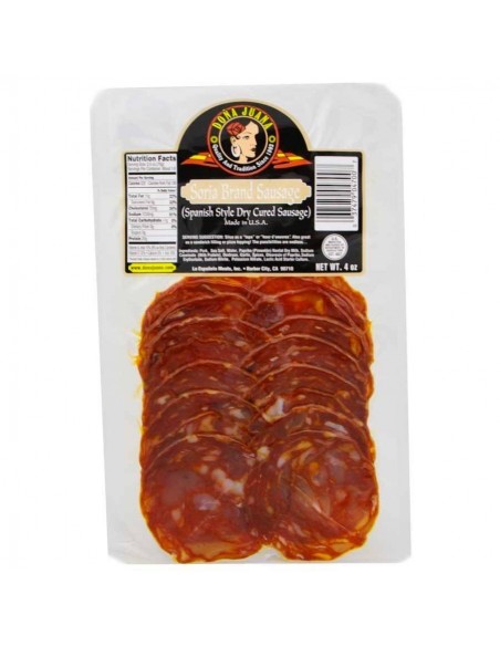 Chorizo Soria Sliced 4oz